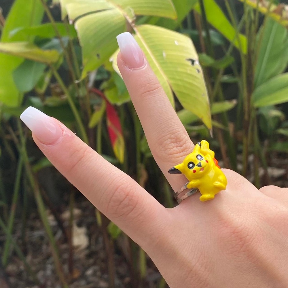 Cute Pokémon Pikachu Adjustable Ring